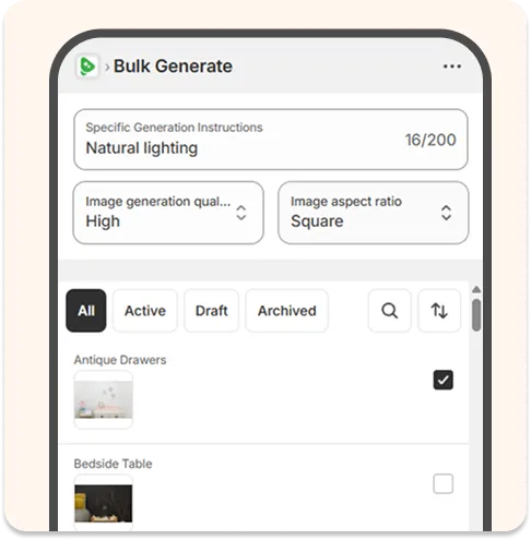 Bulk Generate