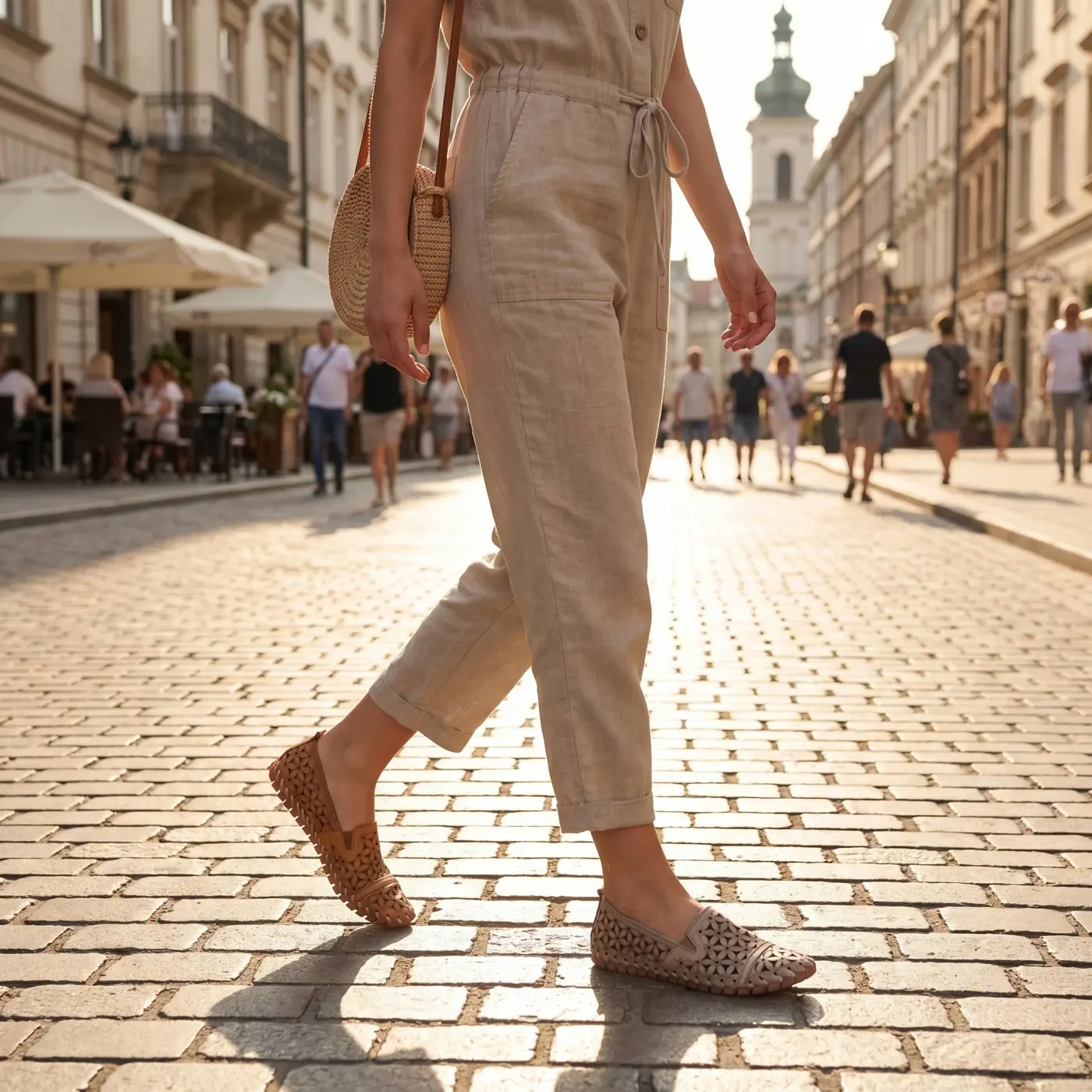 Fashion lifestyle image: cabello muriel shoes city
