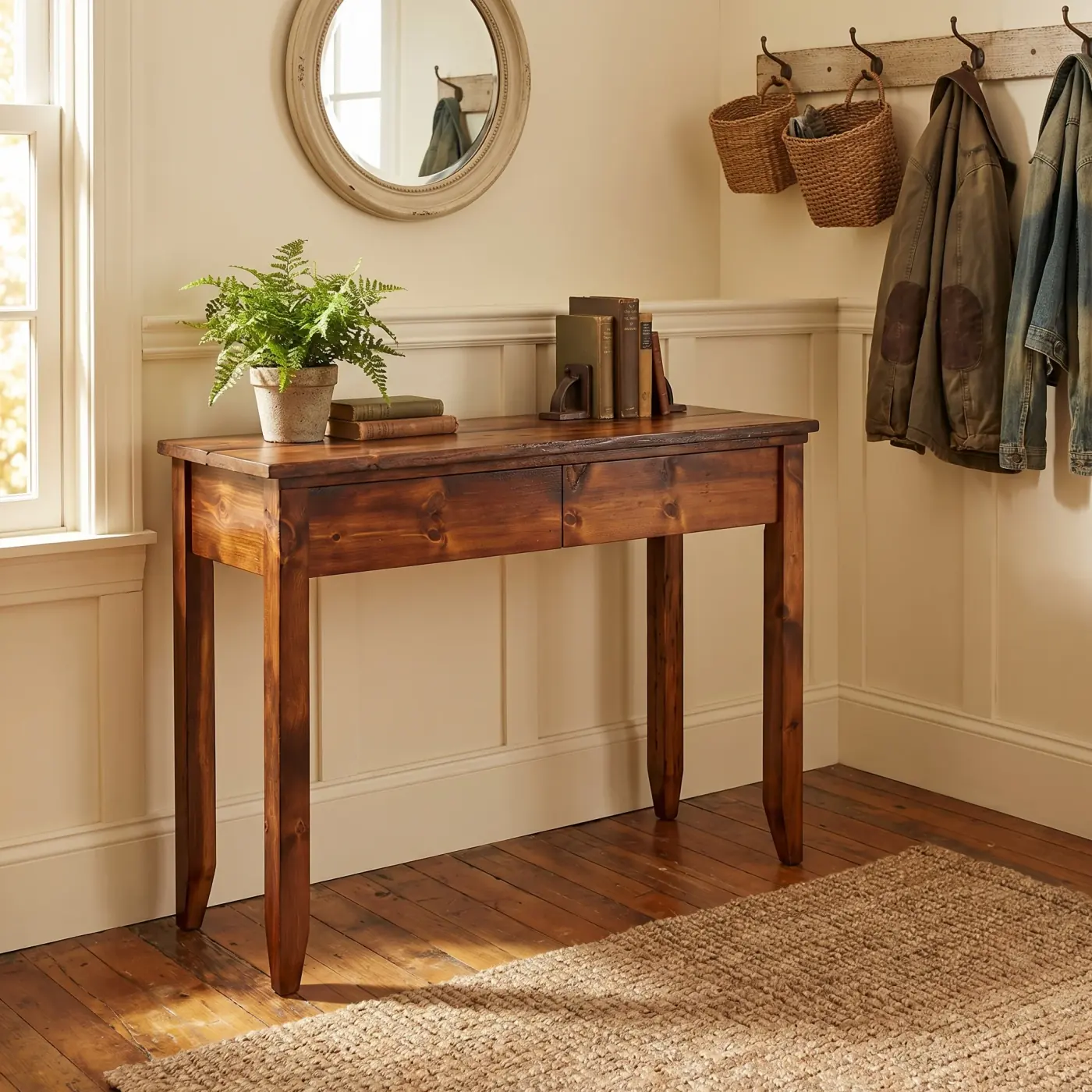 Home lifestyle image: console table entryway